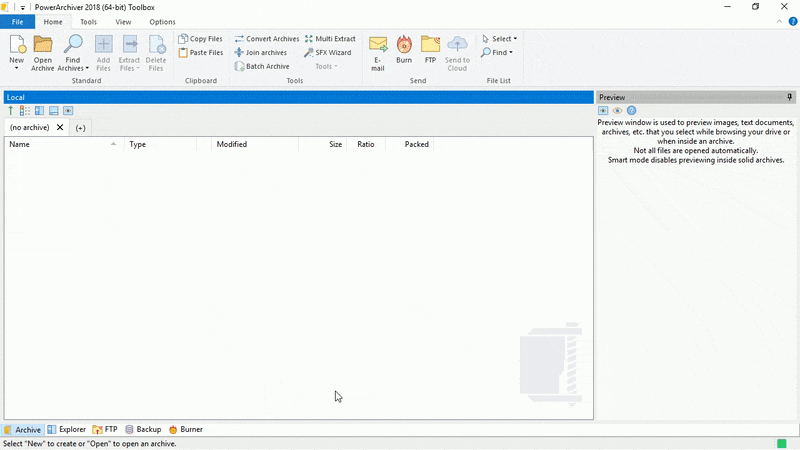 Encrypt Files via PowerArchiver